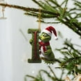 thumbnail image 1 of Supbessel Grinch Christmas Decorations Christmas Decorations - Initial Green Surname Pendant Decoration Hanging Decoration Suitable For Christmas Tree Car Backpack, 1 of 5