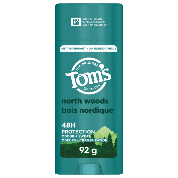 Tom’s of Maine North Woods Antiperspirant for Men, Baking Soda Free, 92 g