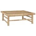 thumbnail image 7 of vidaXL 8 Piece Patio Lounge Set with Cream White Cushions Bamboo, 7 of 7