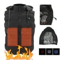 thumbnail image 1 of Chaqueta Con Calefacción, Chaleco Calefactor Ajustable Con Temperatura Simple Y Moderno Para Mantener El Calor Para Acampar, Esquiar, Para Viajar A Casa, Caminar, 1 of 7