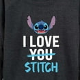 thumbnail image 3 of Lilo & Stitch - I Love Stitch - Women's Lightweight French Terry Long Sleeve Shirt, 3 of 5