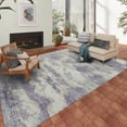 thumbnail image 5 of Addison Rugs Indoor/ Outdoor Accord Modern Waves Washable Rug New 9' x 12' - Purple Mauve Silver, 5 of 5