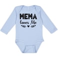 thumbnail image 3 of Inktastic Mema Loves Me Baby Clothes Girls Long Sleeve Baby Bodysuit, 3 of 5