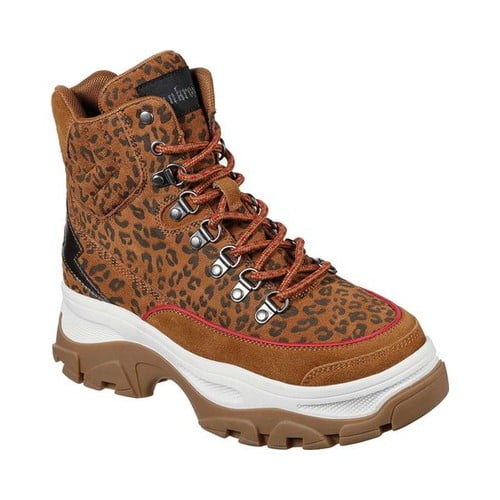 skechers leopard boots
