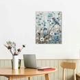 thumbnail image 3 of ONETECH Birds Floral Meadow Blue White Blossoms for Living Room Bedroom Dining Room, 3 of 5