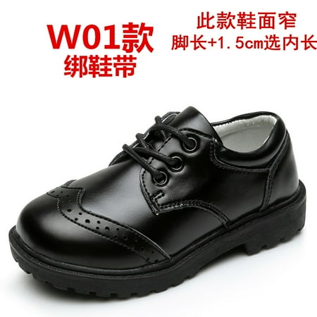 

Children‘s Shoes School Shoes Real Cowhide Two-layer Black Shoes for Boys and Boys for Primary and Secondary School Students