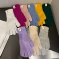 thumbnail image 4 of Dbuoem Winter Knitted Gloves Stretchy Warm Gloves Fingered Gloves, 4 of 8