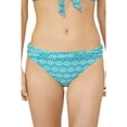 thumbnail image 1 of Mantaray Womens Savannah Tile Ruched Bikini Bottoms, 1 of 4