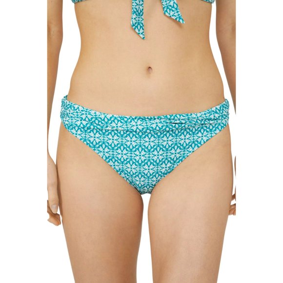 Mantaray Womens Savannah Tile Ruched Bikini Bottoms