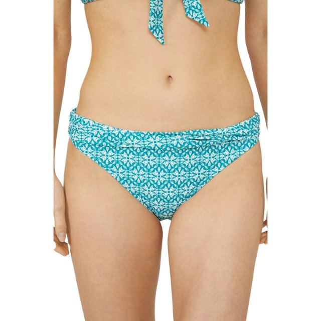 Mantaray Womens Savannah Tile Ruched Bikini Bottoms