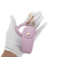 thumbnail image 5 of Unique Bargains 1 Pc Handbag Charms Keychains Heart Mirror Lipstick Bag Bag Accessories Light Purple, 5 of 6