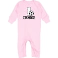 thumbnail image 2 of Inktastic First Birthday Soccer 1 Year Old Baby Romper Coveralls, 2 of 4