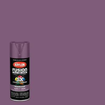 Krylon Fusion All-In-One Spray Paint, Gloss, Icy Grape, 12 oz.