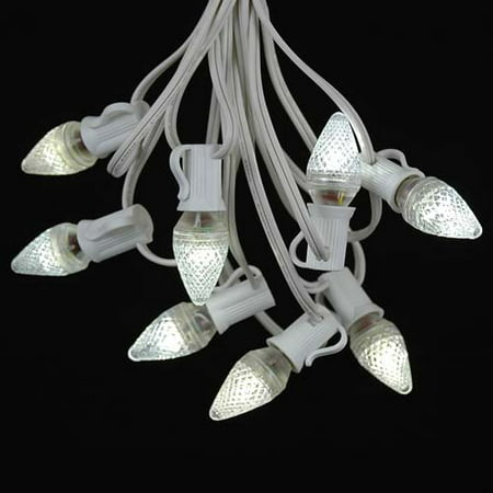 25 Foot C7 LED Outdoor Lighting Patio Christmas String ...