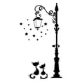 thumbnail image 1 of Juego autoadhesivo de pegatinas de pared gato negro JAMW 2 piezas decoración de pared negro 40*19cm, 1 of 4