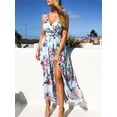 thumbnail image 2 of Coduop Women Summer Boho Long Maxi Floral Evening Cocktail Party Beach Dresses, 2 of 6