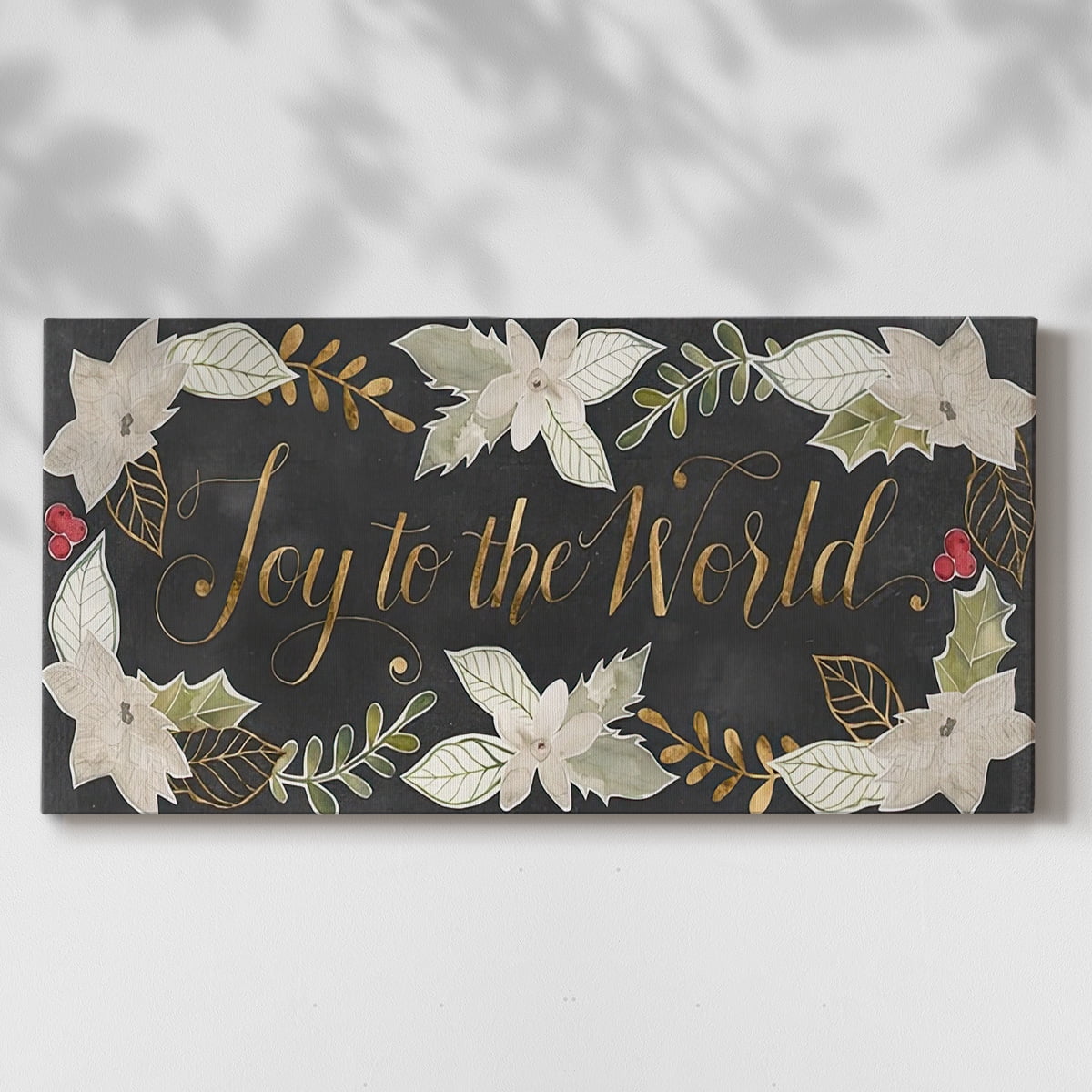 Gilded Christmas Collection D- Gallery Wrapped Canvas