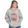 thumbnail image 3 of Ohio Retro Buckeye State Pride Emblem Unisex Fleece Graphic Zip Up Hoodie Brisco Brands 2X, 3 of 5