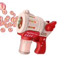 thumbnail image 1 of Pistola de burbujas, pistola de burbujas con luz y música, juguete de pistola de burbujas de verano para interiores y exteriores (rojo) kaili Sencillez, 1 of 4