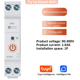 thumbnail image 5 of Disyuntor Inteligente Tuya Wifi, Medidor de Potencia, Control Remoto de Riel DIN, Temporizador de Monitoreo de Medición de Kwh para el Hogar Inteligente, Relé A, 5 of 5