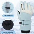 thumbnail image 5 of AOWOO Kids Winter Gloves, Kids Cold Weather Insulated Outdoor Snow Ski Gloves for Snowboarding, Sledding, Waterproof Winter Warm Gloves for Boys Girls 7-10 Years Old, 5 of 8