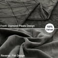 thumbnail image 7 of PHF Super Soft Velvet Duvet Cover Set Queen Size, 3 Pieces Warm Fluffy Comforter Cover Set, Cozy Flannel Comforter Cover with Pillow Shams, 90"x90", Charcoal Grey (No Insert), 7 of 7