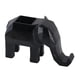 thumbnail image 3 of Figura de elefante geométrica, adorno de mesa, portalápices, artesanía coleccionable Negro, 3 of 9