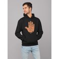 thumbnail image 2 of Astro Palmistry - Zodiac Hand Emoji Art Design Men's Hoodie, 2 of 4