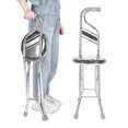thumbnail image 5 of Bastón con Asiento Plegable, Bastón con Asiento, Bastones para Caminar, Bastón Grueso Antideslizante de Cuatro Patas para Ancianos, Ayudas para Viajes al Aire Libre(negro) Saludable Octpeak  NO, 5 of 5