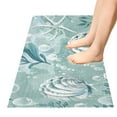thumbnail image 2 of Seashells Algae Bubbles Bathroom Rug Non Slip Bathroom Mats Entry Door Soft Carpets for Kitchen Bedroom Living Room 39x20 inch, 2 of 7
