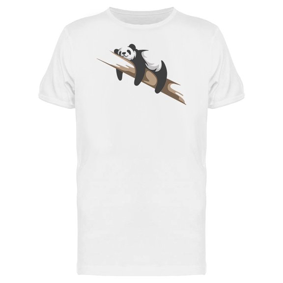Lovely Lazy Panda Sleeping Tee Men's -Image by Shutterstock