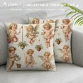 thumbnail image 3 of GOSMITH  Valentine's Day Throw Pillow Covers Love Rose Heart Pillow Cover Romantic Vintage Valentines Retro Pillow Cases Soft Decorative Cushion Cover for Couch Sofa Bed Decorations, 3 of 5