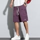 thumbnail image 2 of Pantalones cortos cargo informales de cintura media para hombre: poliéster liso, cordón, corte holgado, pantalones de baloncesto y fitness, para todas las estaciones, tallas M-XXXXL., 2 of 4