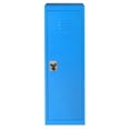 thumbnail image 4 of Costway 48'' Kid Locker Safe Storage Children Single Tier Metal Lockers Lock And Key Blue, 4 of 6