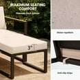 thumbnail image 2 of KAMEROUT 5 Pieces Outdoor Conversation Set, Modular Patio Sofa Set with Beige Cushions for Garden and Balcony, 2 of 7