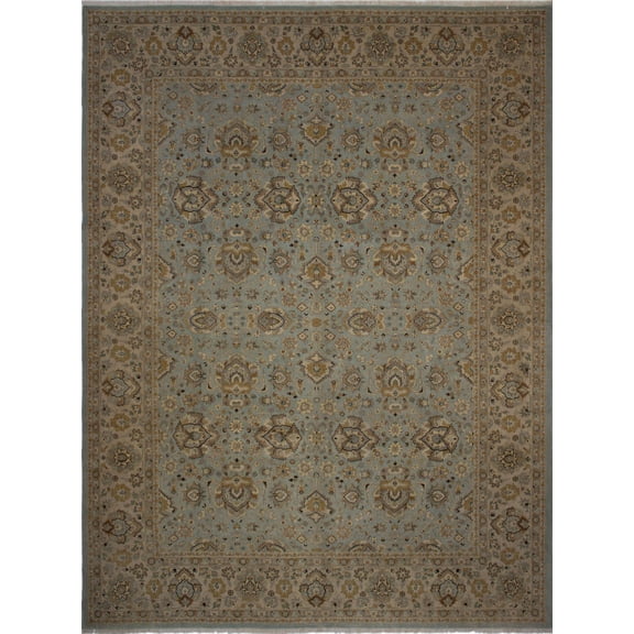 Ankara Grace Green/Beige Rug, 9'2" x 11'11"