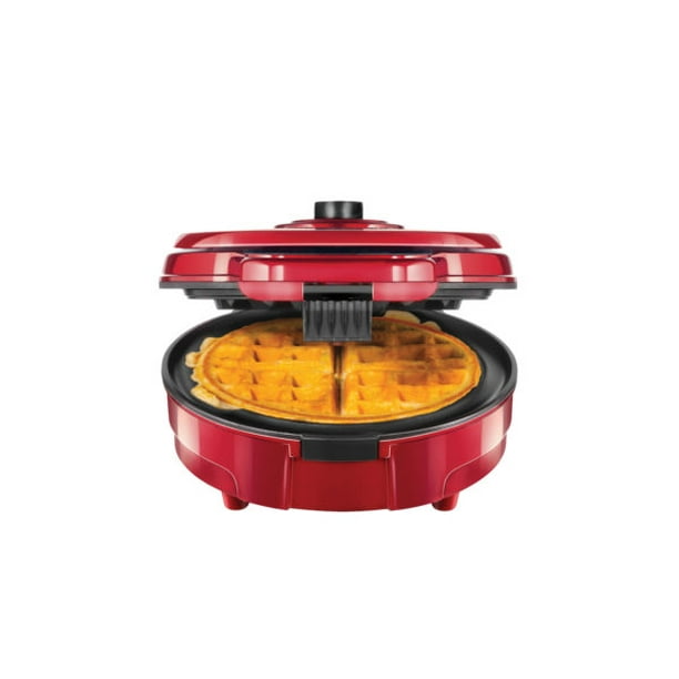 Chefman Anti Overflow Belgian Waffle Maker Red Walmart Com Walmart Com