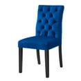 thumbnail image 5 of Side Dining Chair, Set of 2, Blue Navy, Velvet, Modern Contemporary, Kitchen Room Cafe Bistro Restaurant Hospitality, 5 of 9