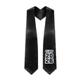 thumbnail image 3 of Graduation Stole,Plain Graduation Sash Unisex Adults Graduation Stole Class of 2026 for Academic and Choral 60" Black&White Honor Graduation Stole For Commencement, 3 of 6