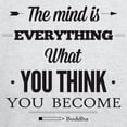 thumbnail image 3 of CafePress - Buddha Saying The Mind Is Everything ... Zip Hoo - Zip Hoodie, Classic Hooded Sweatshirt with Metal Zipper, 3 of 4