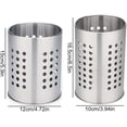 thumbnail image 2 of Rawiri Escurridor de Cubiertos, 2 Piezas Soporte para Utensilios de Cocina de Acero Inoxidable Organizador de Cocina Plata, 2 of 6