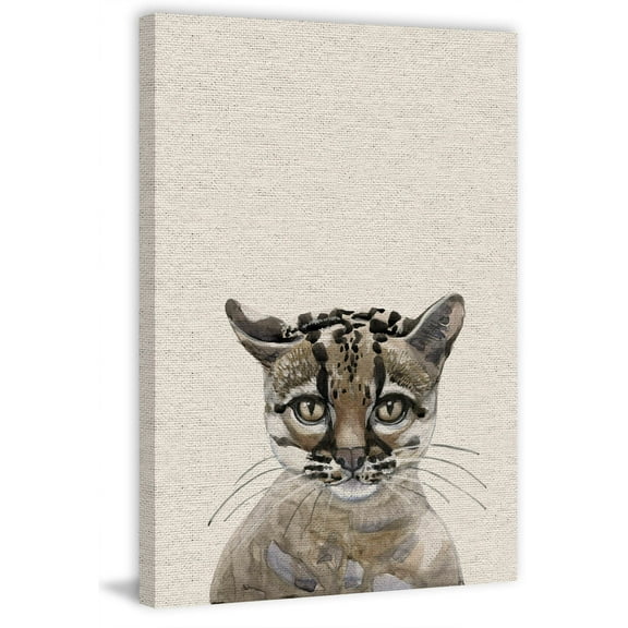 Little Whiskers Painting Print on Wrapped Canvas