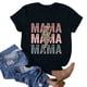 thumbnail image 2 of Camiseta de Cuello Redondo Impresa Del Día de la Madre para las Mujeres, Camiseta Casual de Manga Corta para la Primavera Y el Verano, 2 of 3
