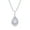 White Gold, variant on AFFY Solitaire Pendant Necklace for Women | 1/2 Carat Round Lab Created Moissanite Miracle Set Infinity Chain Necklaces | 14K White Gold Over Sterling Silver Jewelry Gift For Her(0.50 Cttw)