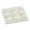 White Geometric Tic Tac Toe Board 6" x 6" x 1", variant on DecMode 6" x 1" White Marble Tic Tac Toe Game Set with Gold Metal Accents, 1-Piece