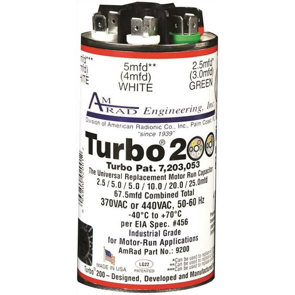 Amrad Engineering 440 V Turbo 200 Capacitor 951799