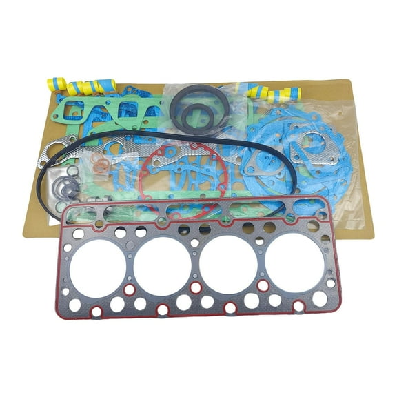 V1702 DI Direct Injection Full Head Gasket Set Kit 19223-99353 1922399353 for Kubota V1702 DI Engine Bobcat 743 733 Skid Loader Piston Combustion Chamber 43mm