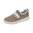 thumbnail image 2 of IEMIEMIEM Orthopedic Shoes for Women Arch Support Sneakers Lightweight Slip on Non Slip Server Shoes Knitted Mesh Stretch Comfortable 2026 New Foam Shoes Khaki 8 Wide, 2 of 4