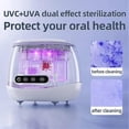 thumbnail image 4 of Limpiador ultrasónico de retenedores: máquina de limpieza dental UV para prótesis dentales, alineadores, aparatos de ortodoncia, protectores bucales, cabezales de cepillos de dientes y joyería., 4 of 5