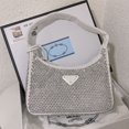 thumbnail image 1 of P * * DA Nueva bolso de diamantes de imitación bolso de baguette de cristal elegante handbaguette de mujer elegante Gao Jiahui unisex, 1 of 2